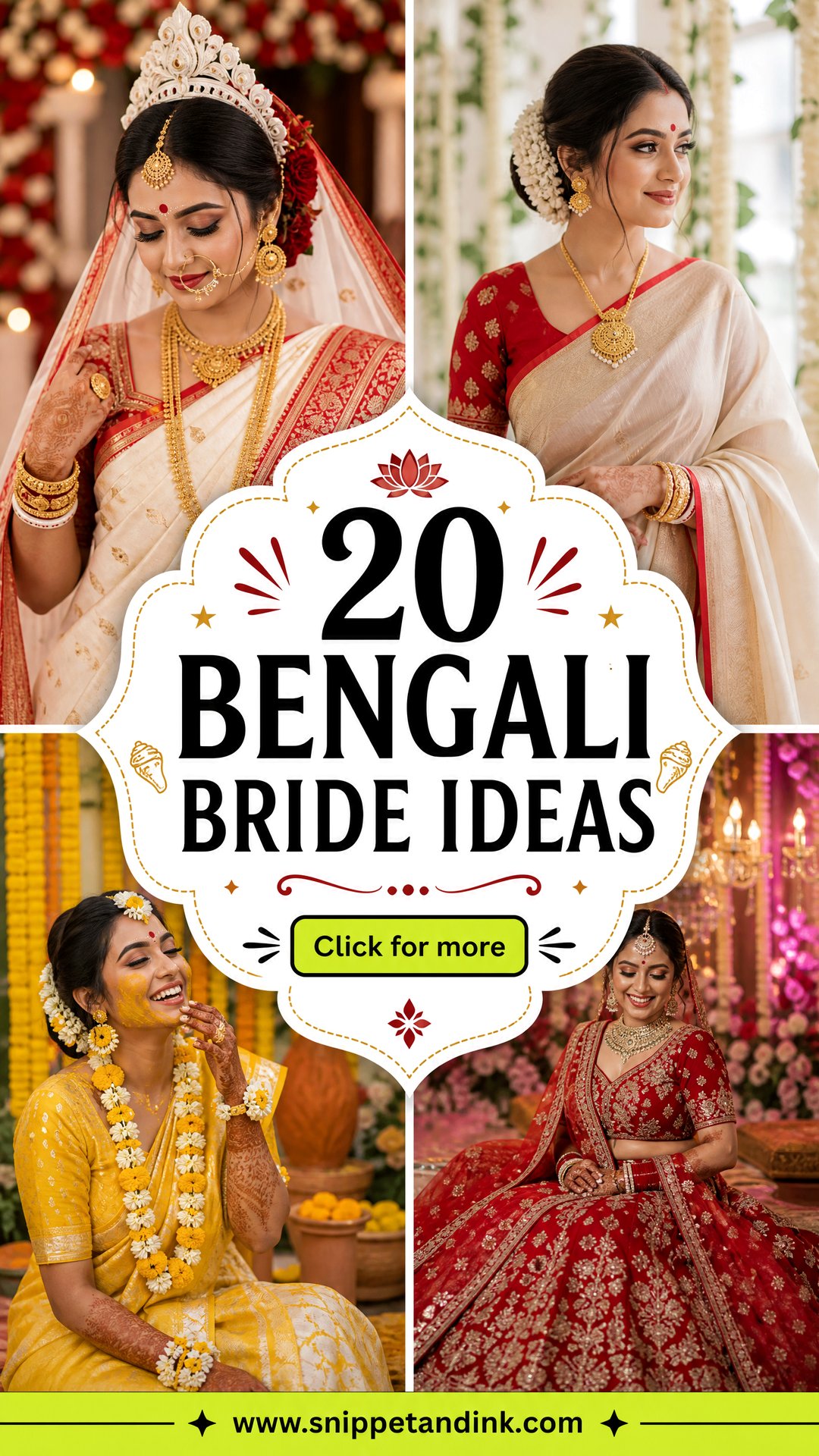 20 Bengali Bride Ideas Timeless Looks for a Radiant Wedding - 20 Bengali Bride Ideas: Timeless Looks for a Radiant Wedding