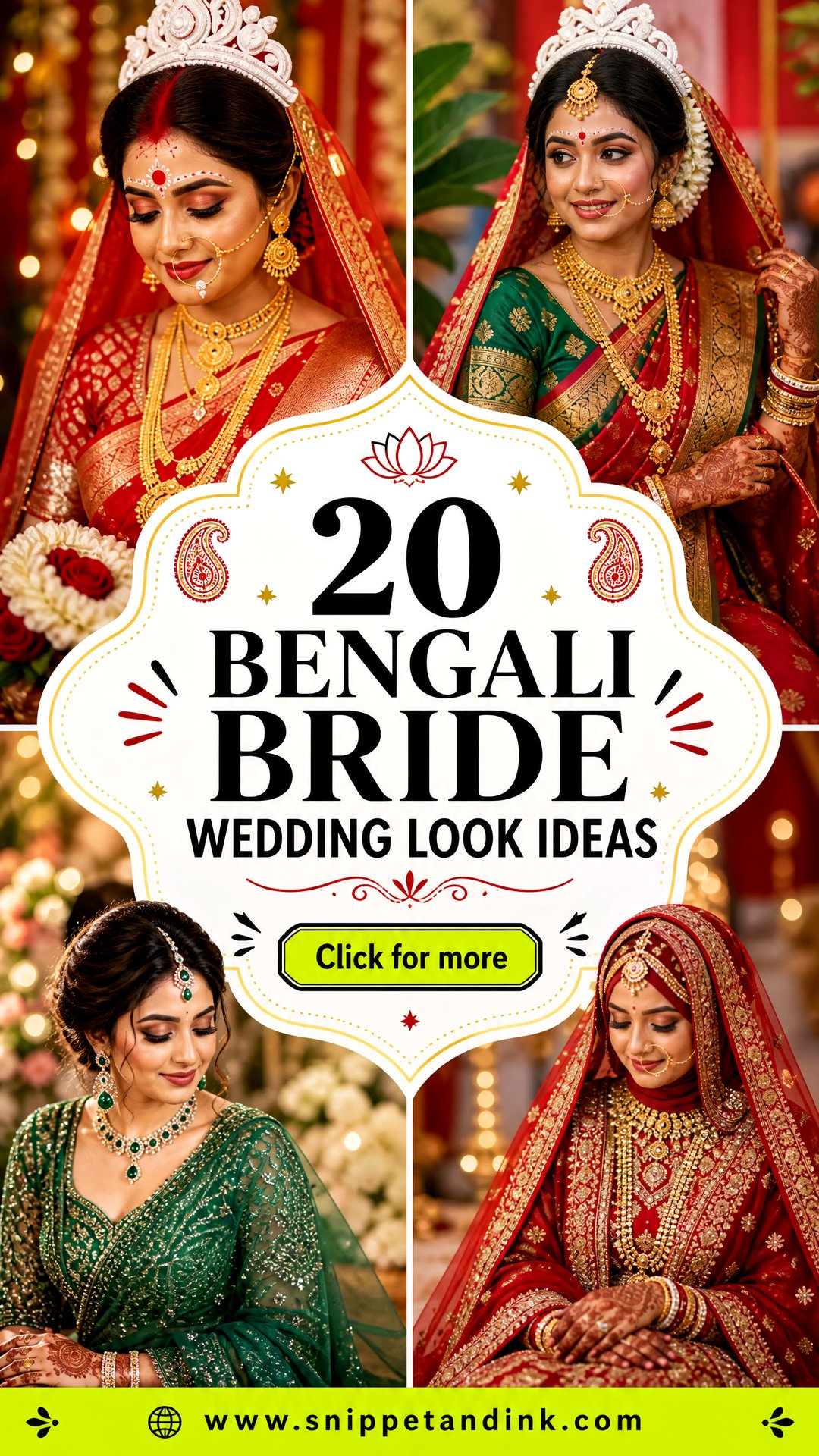 20 Bengali Bride Wedding Look Ideas Elegant Style Inspiration - 20 Bengali Bride Wedding Look Ideas: Elegant Style Inspiration