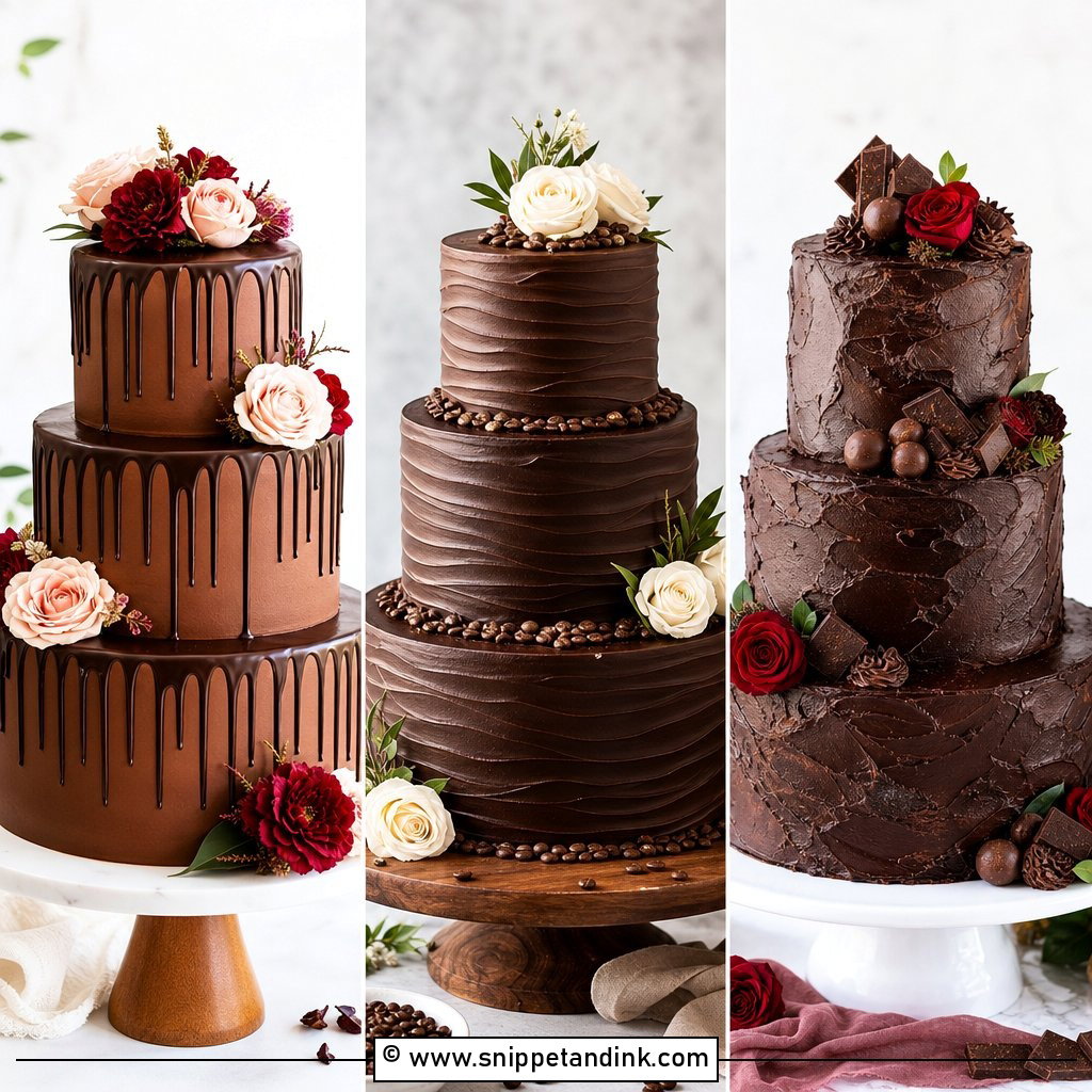 20 Best Chocolate Wedding Cake Recipe Ideas for Sweet Vows