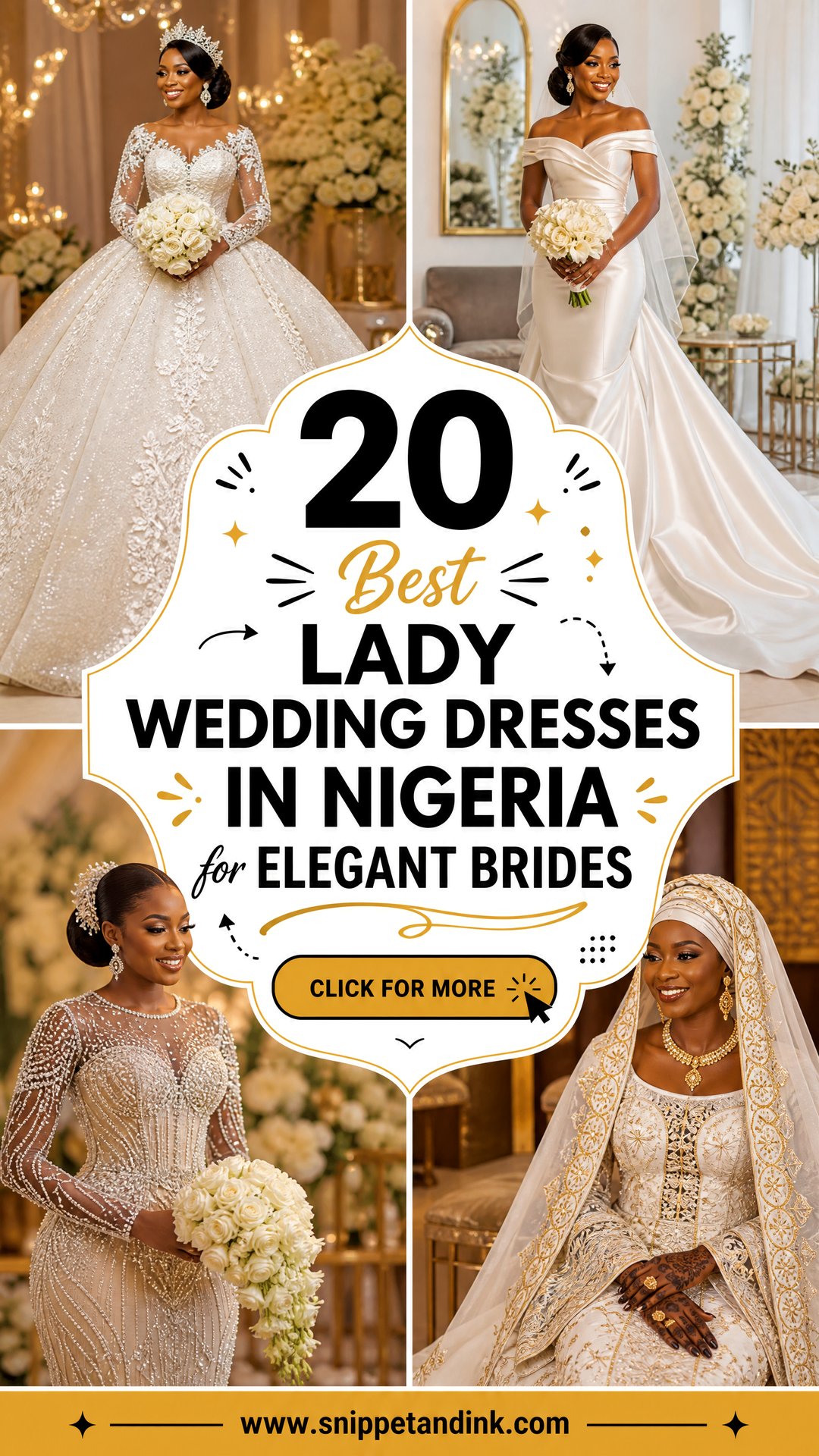 20 Best Lady Wedding Dresses in Nigeria for Elegant Brides - 20 Best Lady Wedding Dresses in Nigeria for Elegant Brides
