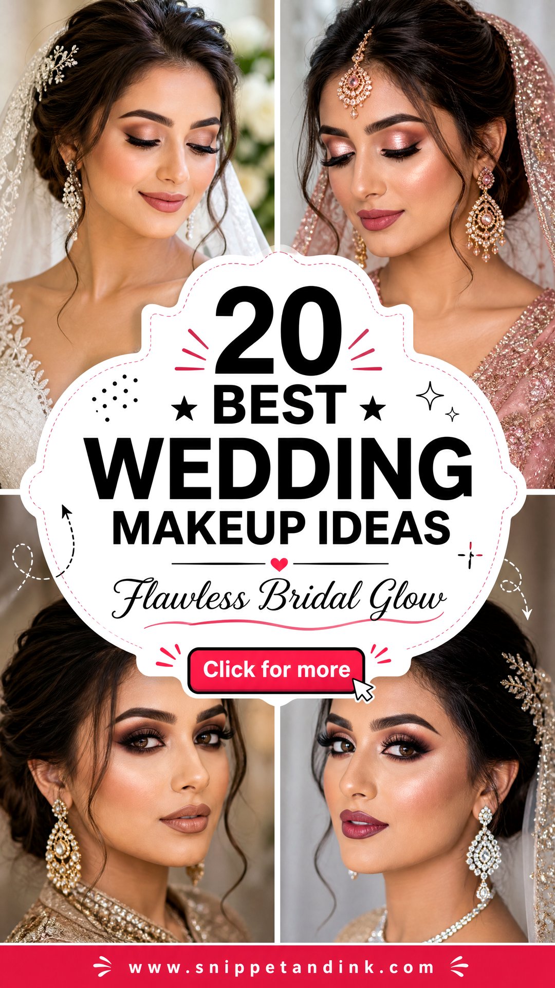 20 Best Wedding Makeup Ideas for a Flawless Bridal Glow - 20 Best Wedding Makeup Ideas for a Flawless Bridal Glow