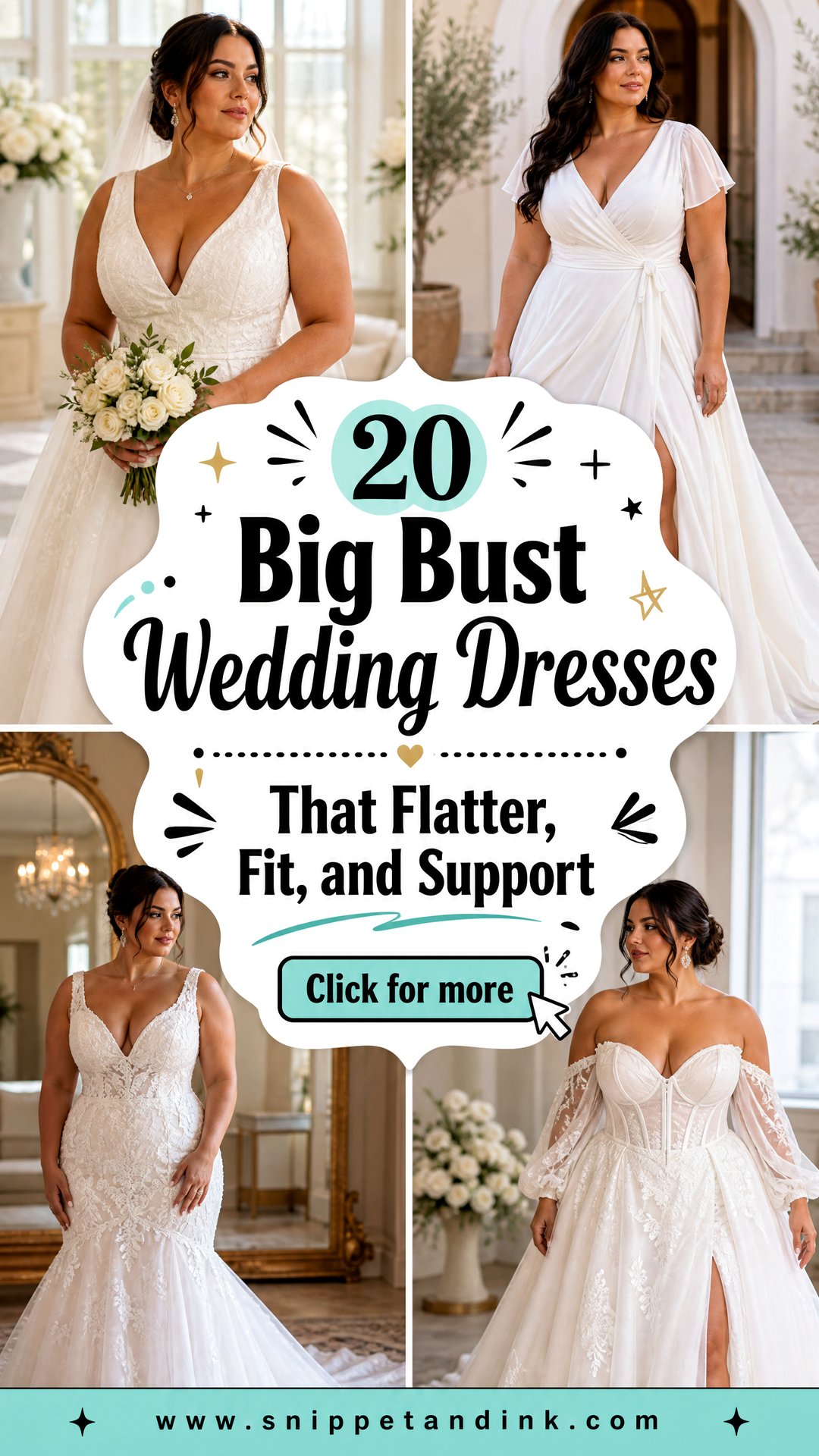 20 Big Bust Wedding Dresses That Flatter Fit and Support - 20 Big Bust Wedding Dresses That Flatter, Fit, and Support