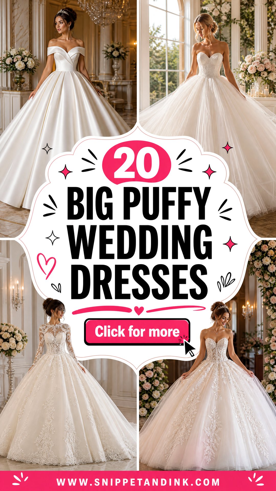 20 Big Puffy Wedding Dresses for a Showstopping Bridal Look - 20 Big Puffy Wedding Dresses for a Showstopping Bridal Look