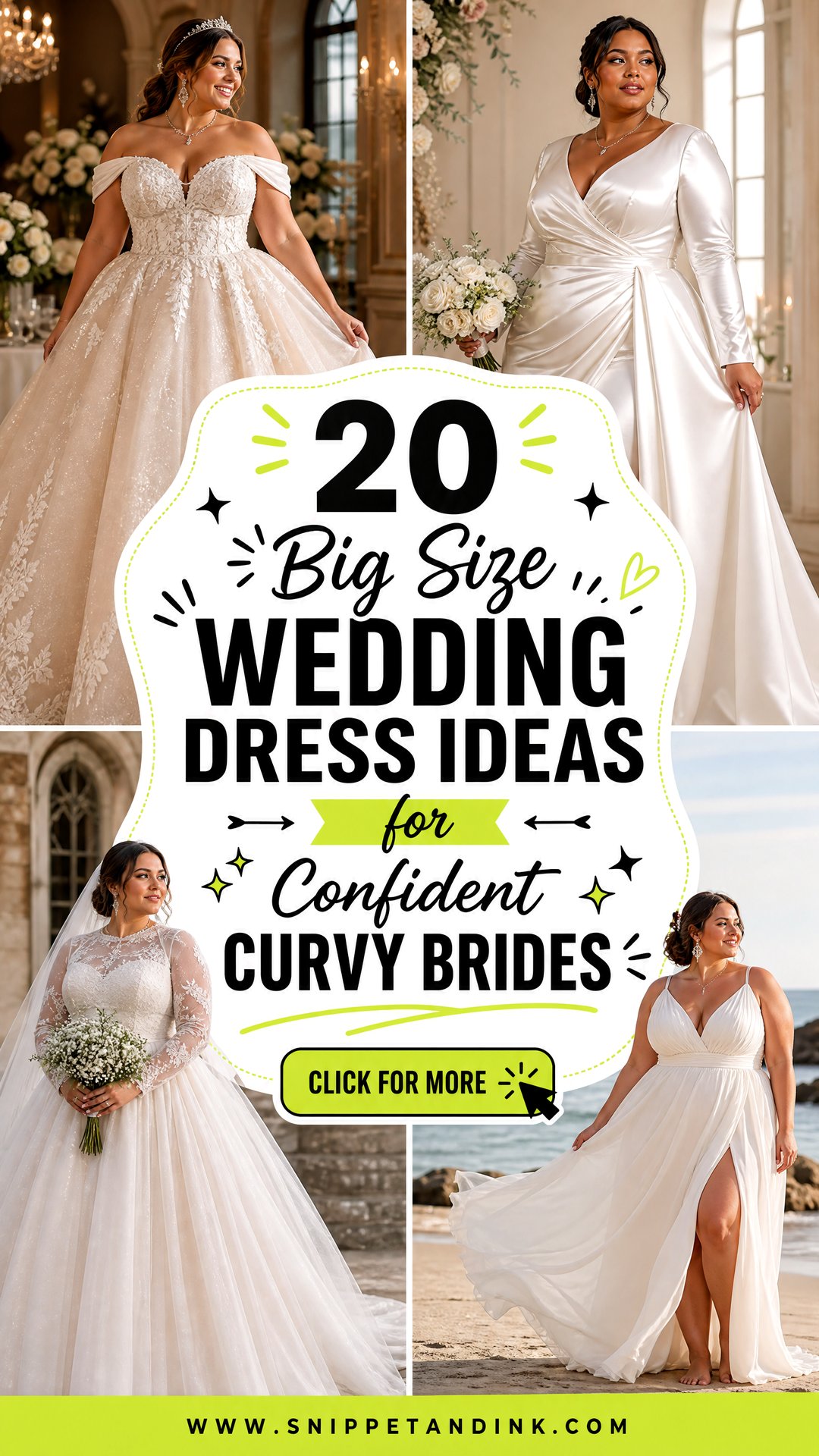 20 Big Size Wedding Dress Ideas for Confident Curvy Brides - 20 Big Size Wedding Dress Ideas for Confident Curvy Brides