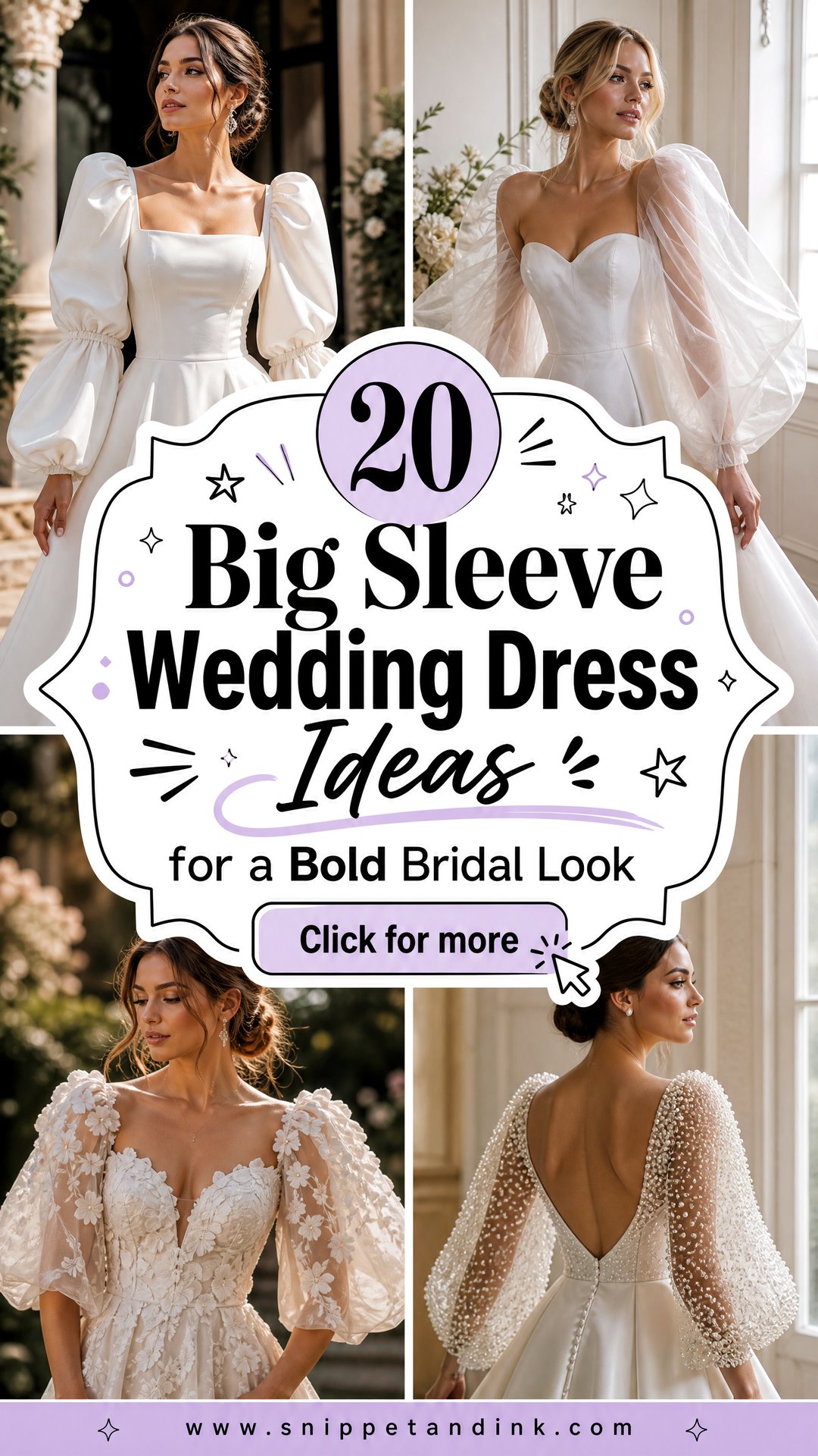 20 Big Sleeve Wedding Dress Ideas for a Bold Bridal Look - 20 Big Sleeve Wedding Dress Ideas for a Bold Bridal Look
