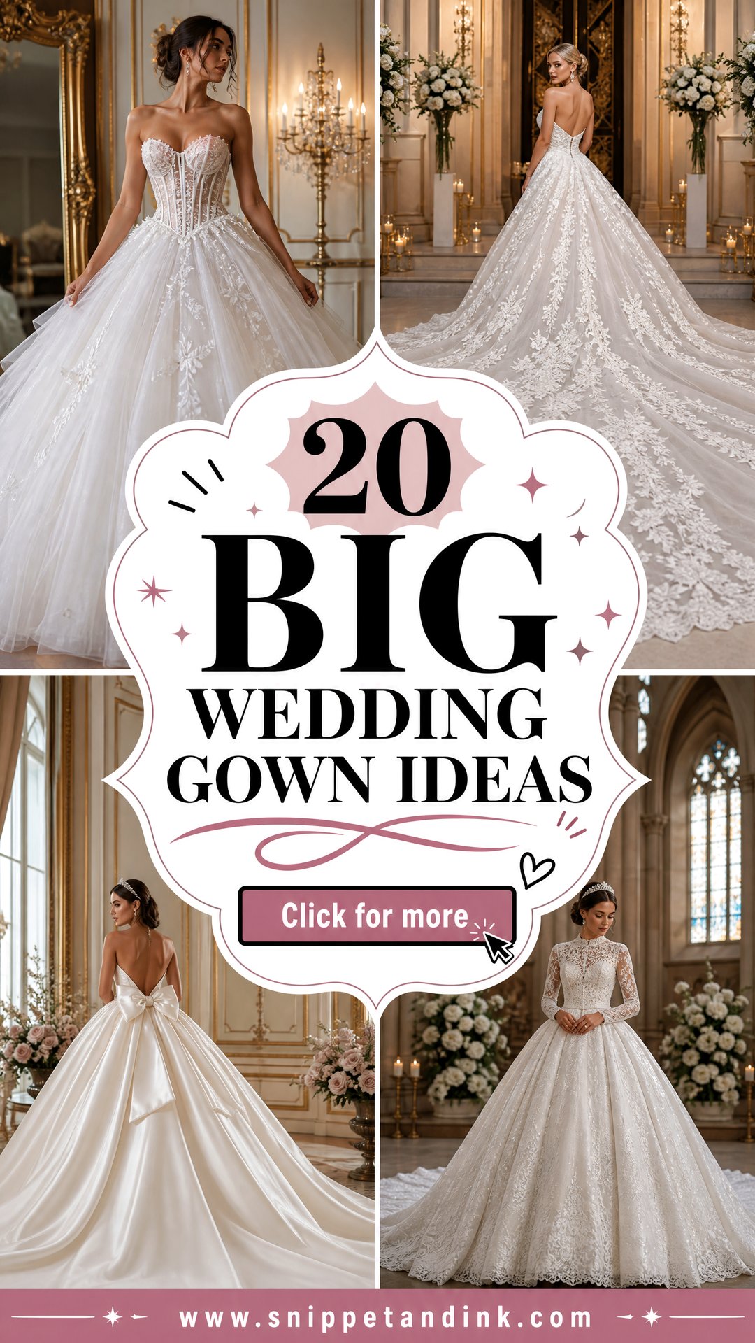 20 Big Wedding Gown Ideas for a Breathtaking Bridal Look - 20 Big Wedding Gown Ideas for a Breathtaking Bridal Look