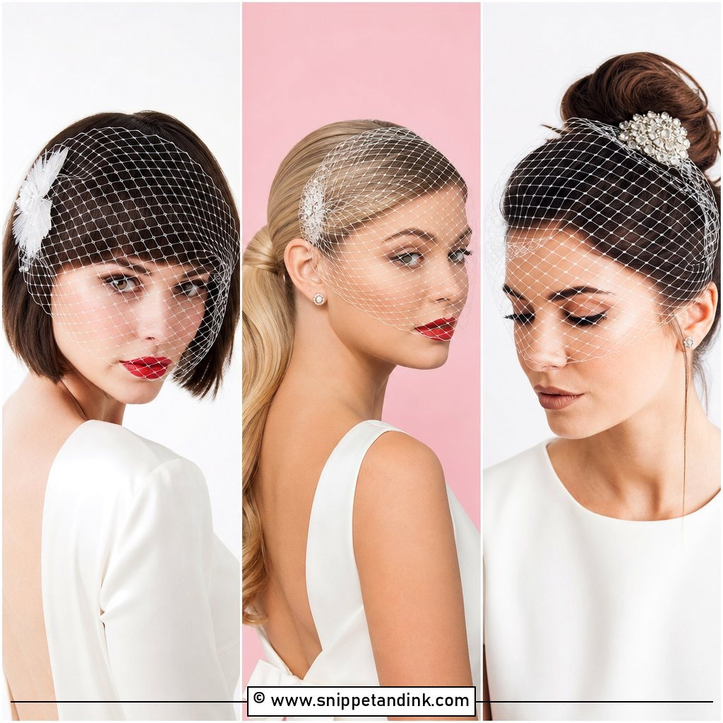 20 Birdcage Veil Hairstyle Ideas for Vintage-Inspired Brides