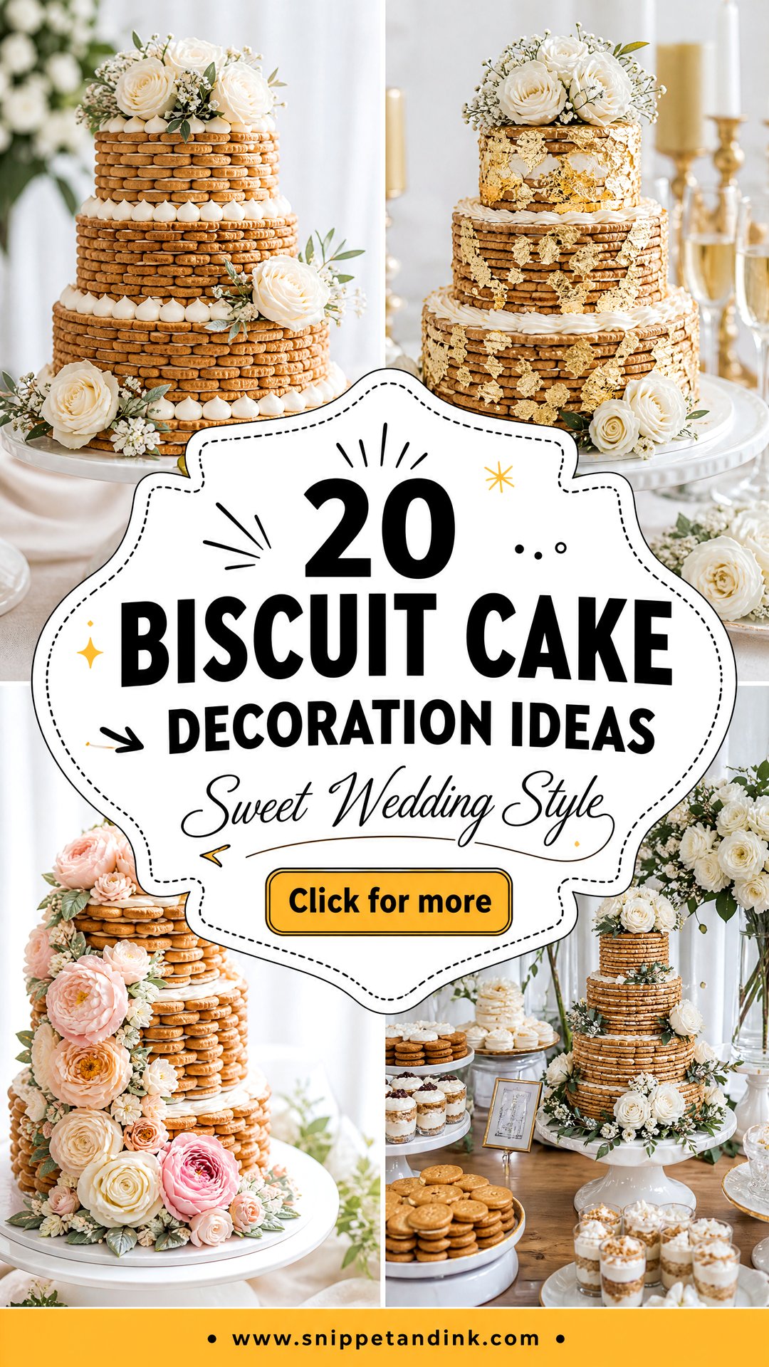20 Biscuit Cake Decoration Ideas for Wedding for Sweet Style - 20 Biscuit Cake Decoration Ideas for Wedding for Sweet Style