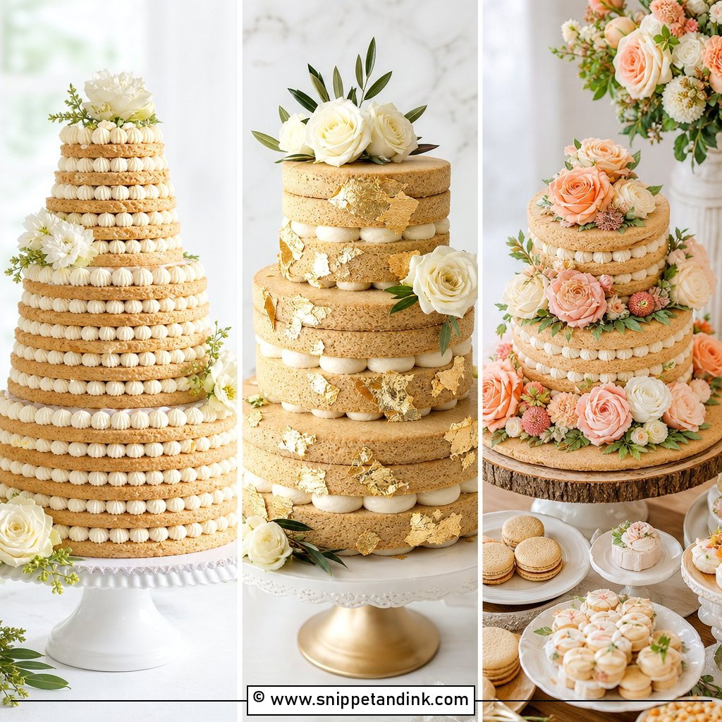 20 Biscuit Cake Decoration Ideas for Wedding for Sweet Style