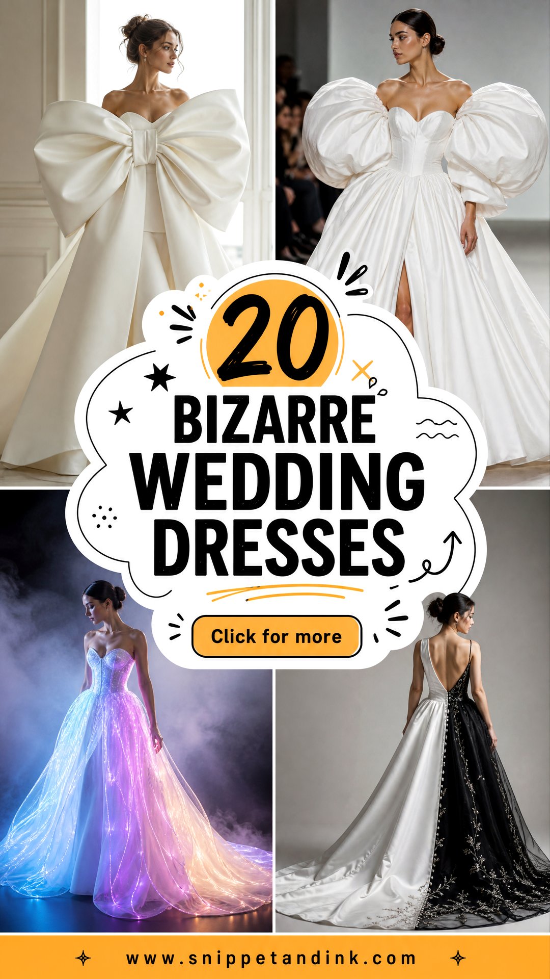 20 Bizarre Wedding Dresses for a Truly Unforgettable Look - 20 Bizarre Wedding Dresses for a Truly Unforgettable Look