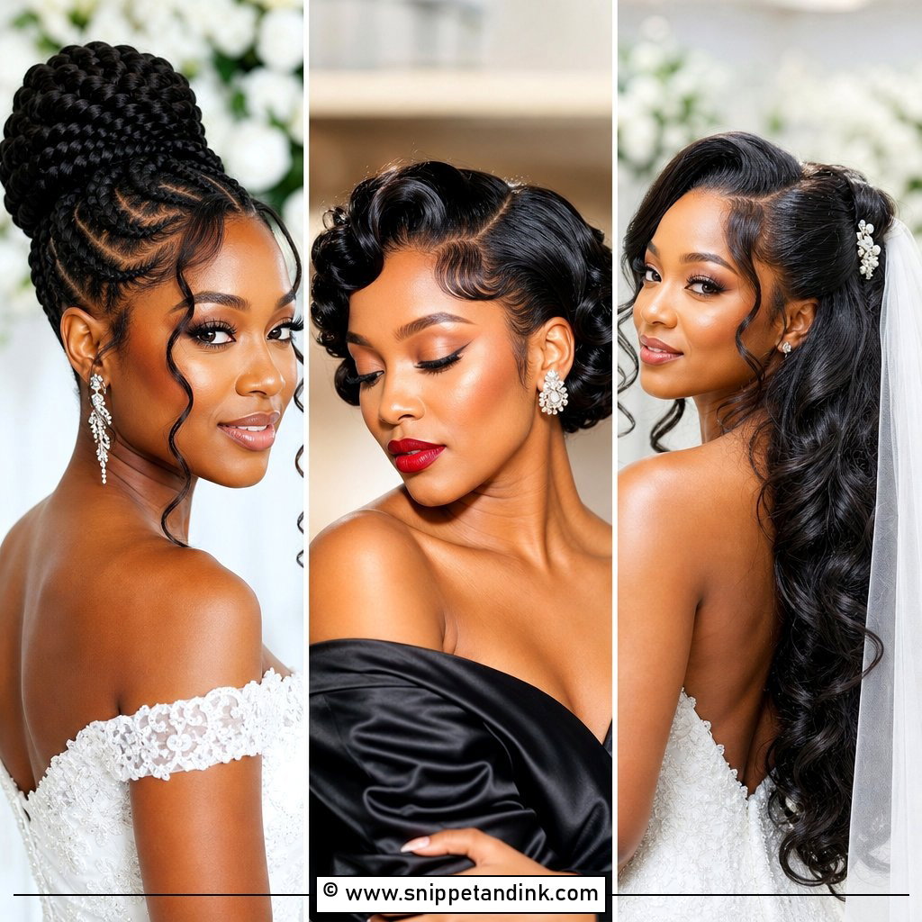 20 Black Bridal Hair Ideas for Gorgeous Wedding Looks Now