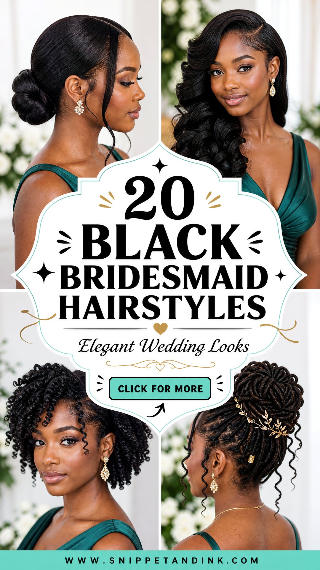 20 Black Bridesmaid Hairstyles for Elegant Wedding Looks - 20 Black Bridesmaid Hairstyles for Elegant Wedding Looks