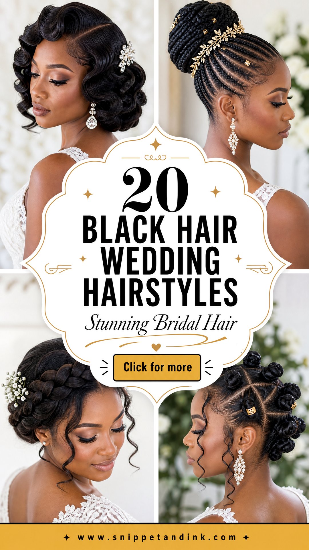 20 Black Hair Wedding Hairstyles for Stunning Brides Today - 20 Black Hair Wedding Hairstyles for Stunning Brides Today
