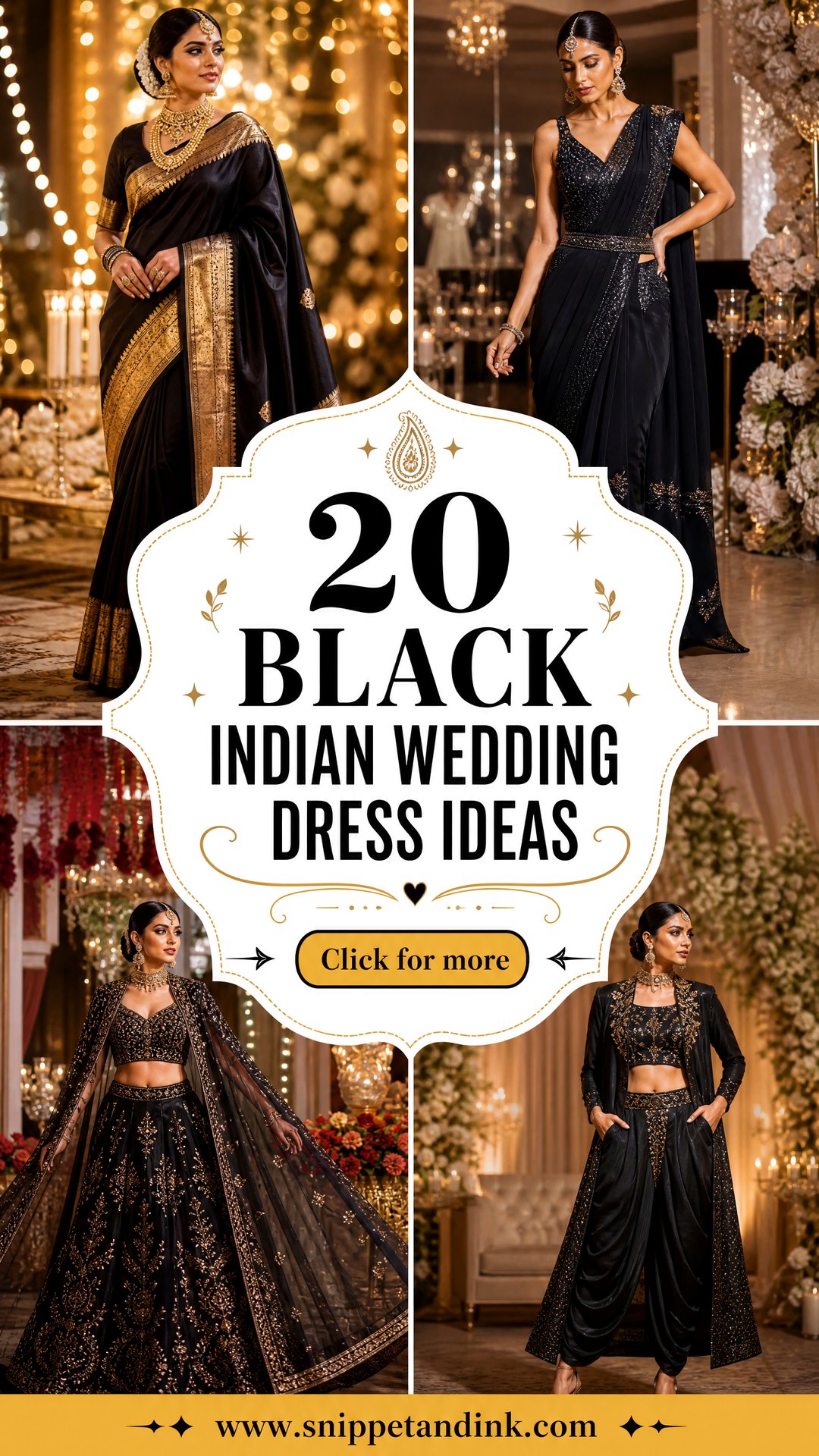 20 Black Indian Wedding Dress Ideas for Modern Elegance - 20 Black Indian Wedding Dress Ideas for Modern Elegance
