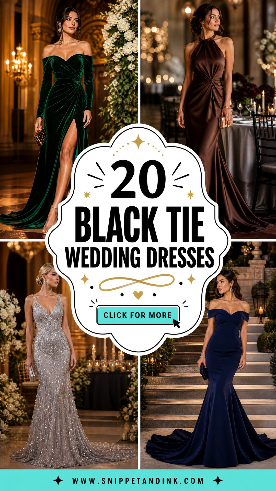 20 Black Tie Wedding Dresses for an Unforgettable Formal Look - 20 Black Tie Wedding Dresses for an Unforgettable Formal Look