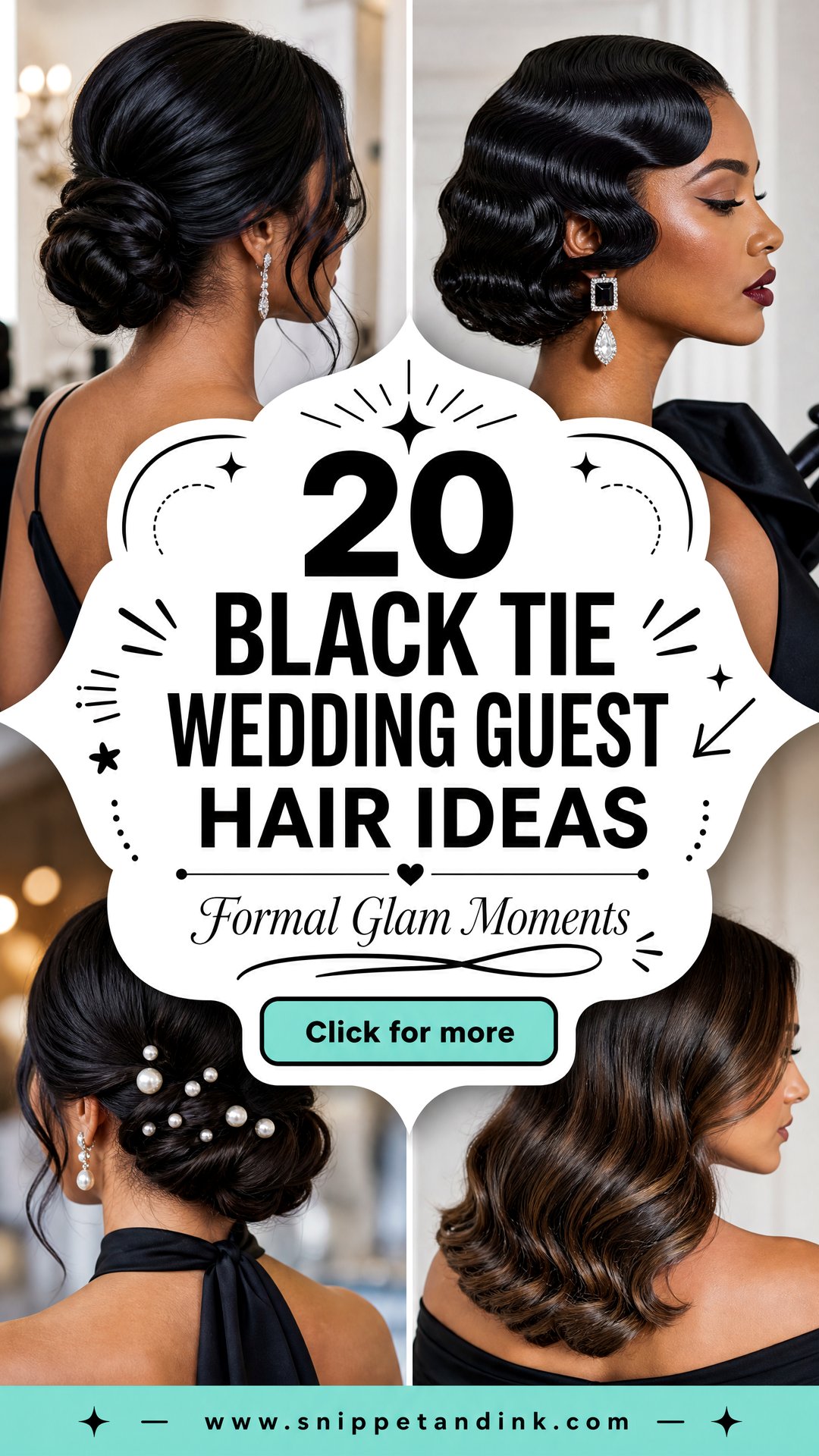 20 Black Tie Wedding Guest Hair Ideas for Formal Glam - 20 Black Tie Wedding Guest Hair Ideas for Formal Glam
