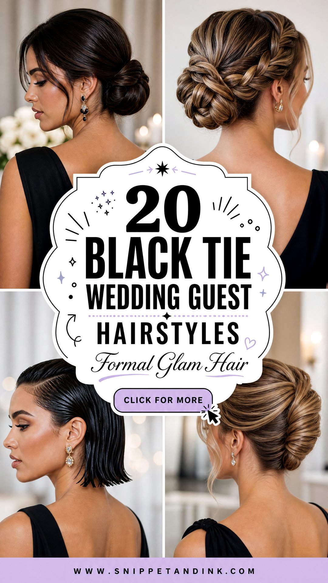 20 Black Tie Wedding Guest Hairstyles for Formal Glam - 20 Black Tie Wedding Guest Hairstyles for Formal Glam