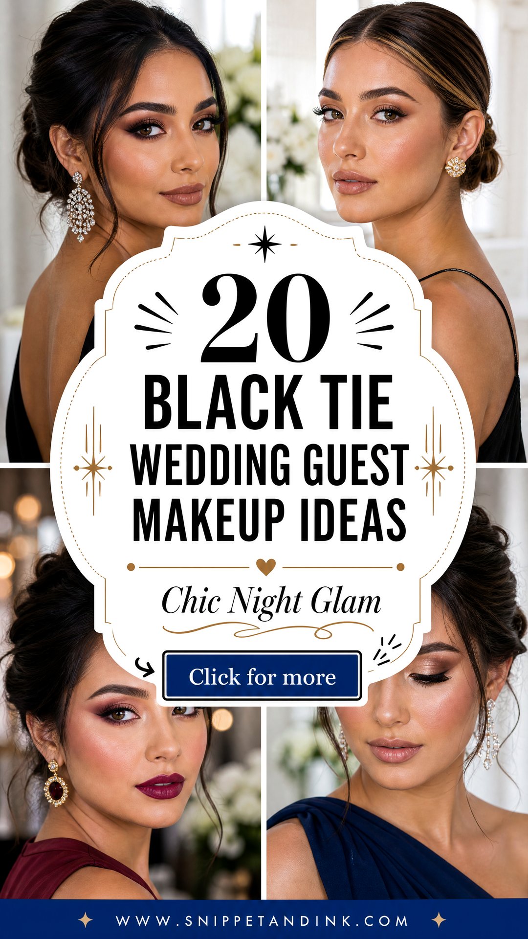 20 Black Tie Wedding Guest Makeup Ideas for Chic Nights - 20 Black Tie Wedding Guest Makeup Ideas for Chic Nights