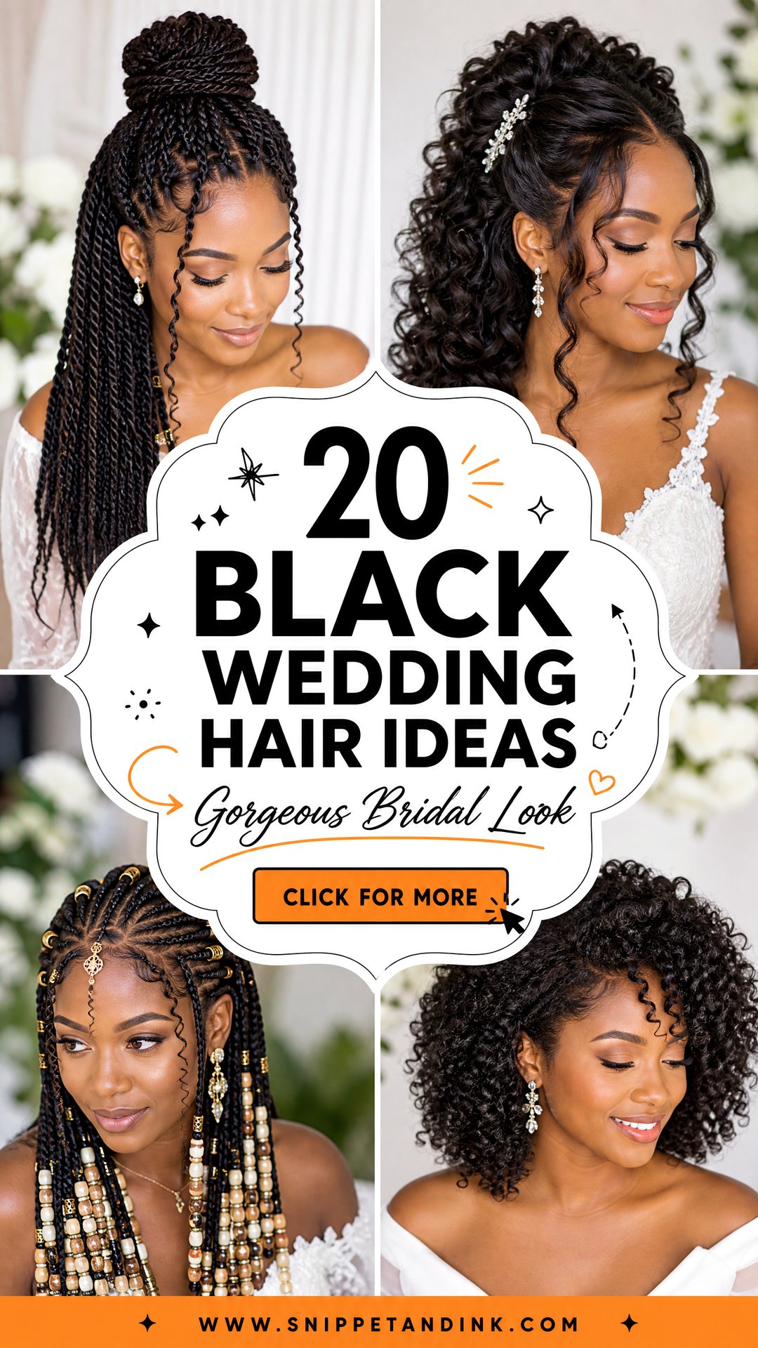 20 Black Wedding Hair Ideas for a Gorgeous Bridal Look - 20 Black Wedding Hair Ideas for a Gorgeous Bridal Look