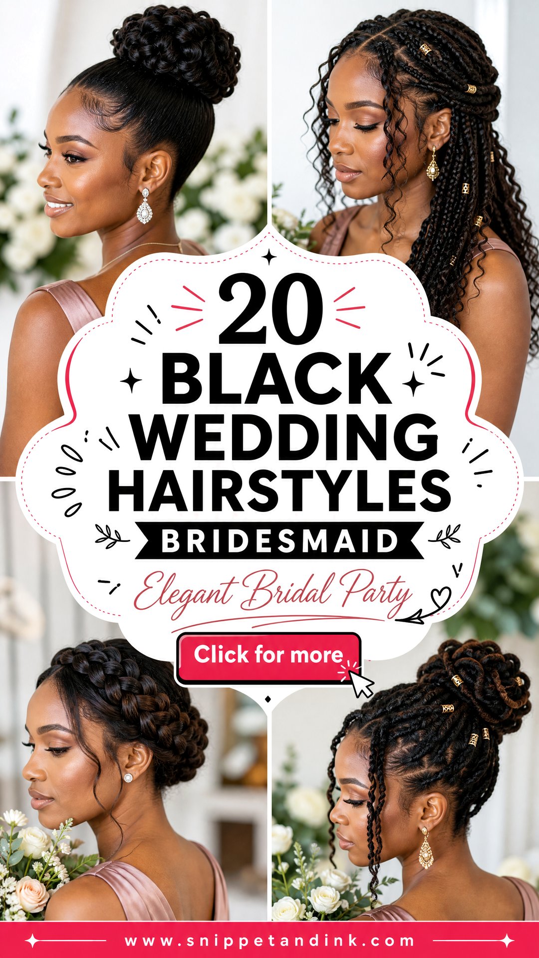 20 Black Wedding Hairstyles Bridesmaid Elegant Looks - 20 Black Wedding Hairstyles Bridesmaid: Elegant Looks