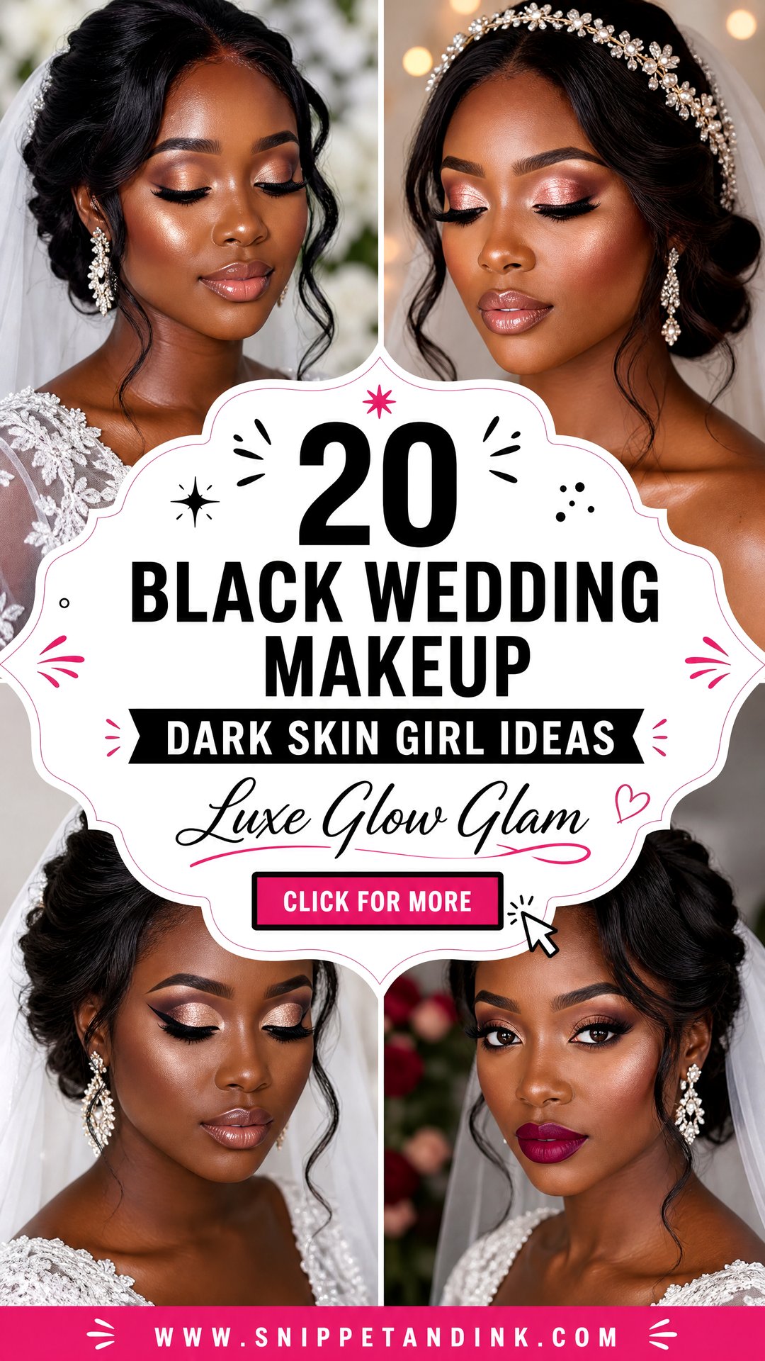 20 Black Wedding Makeup Dark Skin Girl Ideas for a Luxe Glow - 20 Black Wedding Makeup Dark Skin Girl Ideas for a Luxe Glow