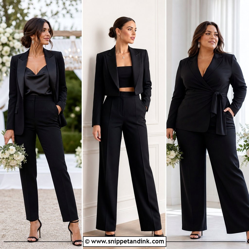 20 Black Wedding Suit Women Ideas for a Sleek Modern Look