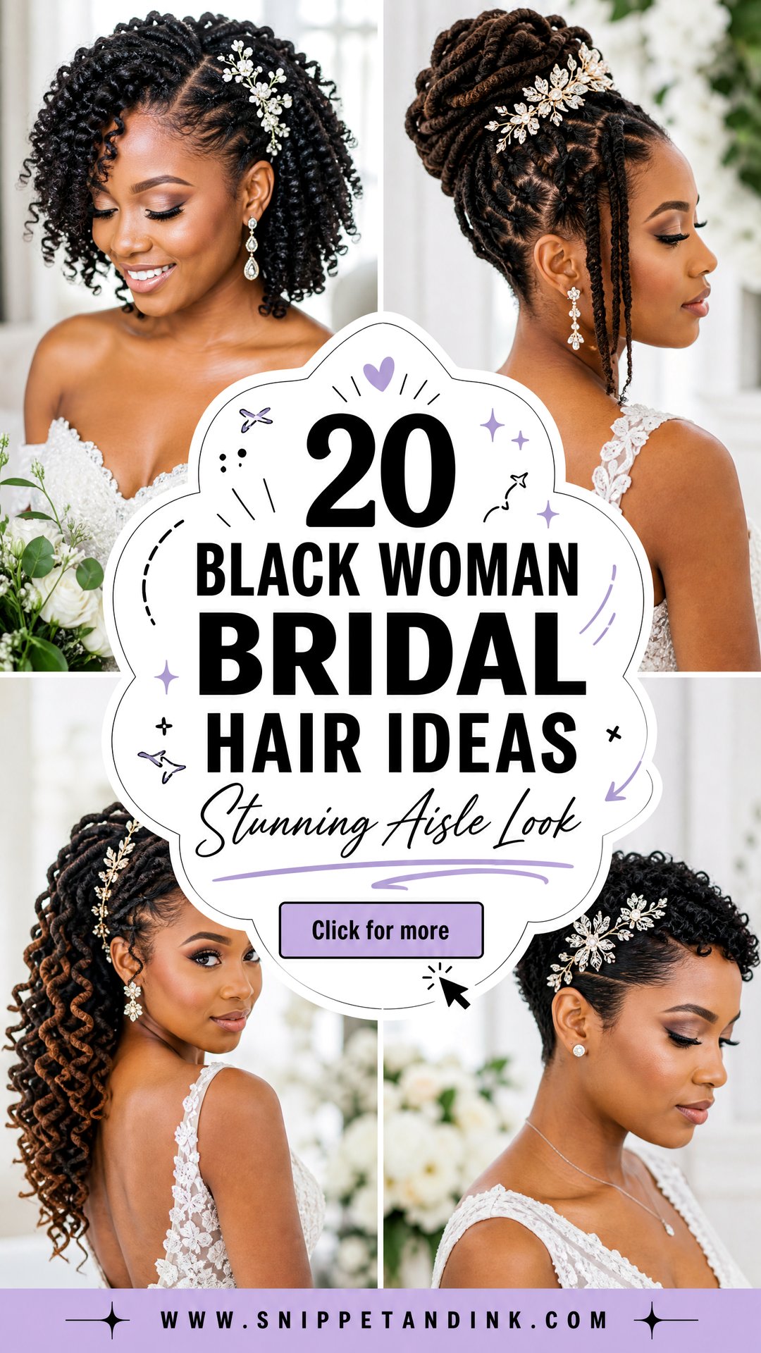 20 Black Woman Bridal Hair Ideas for a Stunning Aisle Look - 20 Black Woman Bridal Hair Ideas for a Stunning Aisle Look