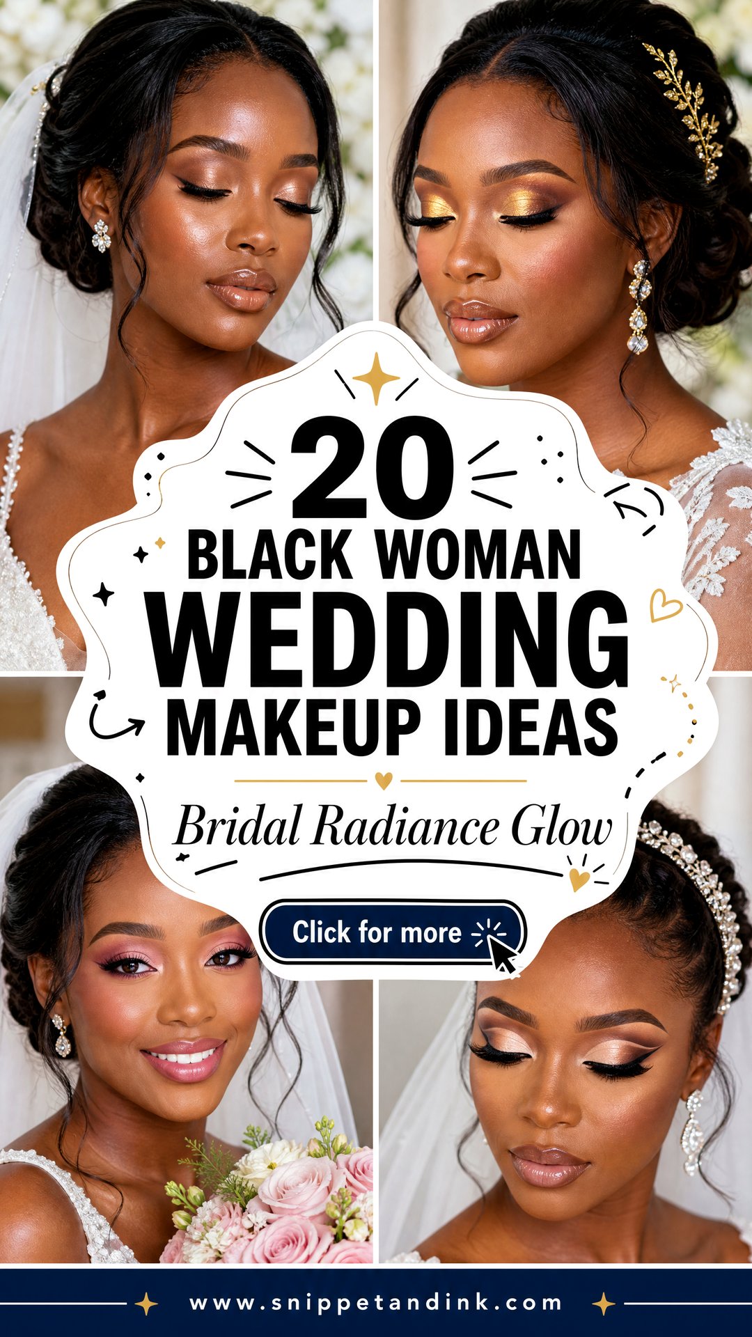 20 Black Woman Wedding Makeup Ideas for Bridal Radiance - 20 Black Woman Wedding Makeup Ideas for Bridal Radiance