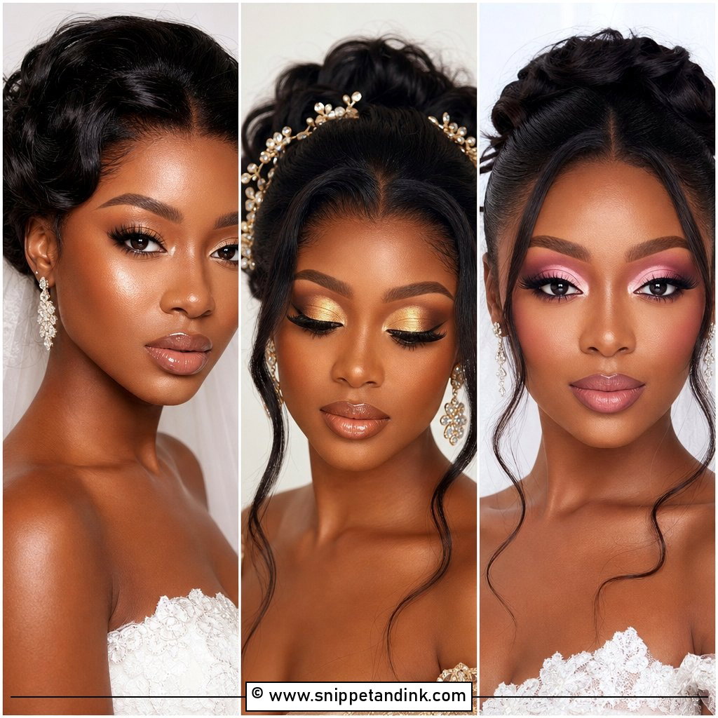 20 Black Woman Wedding Makeup Ideas for Bridal Radiance