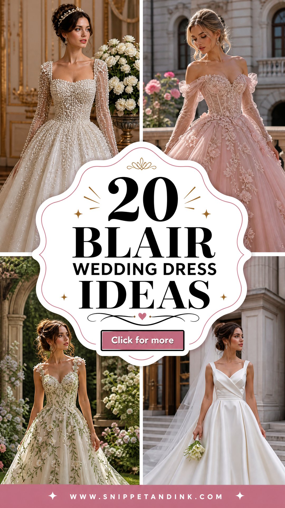20 Blair Wedding Dress Ideas for a Regal Romantic Bridal Look - 20 Blair Wedding Dress Ideas for a Regal, Romantic Bridal Look