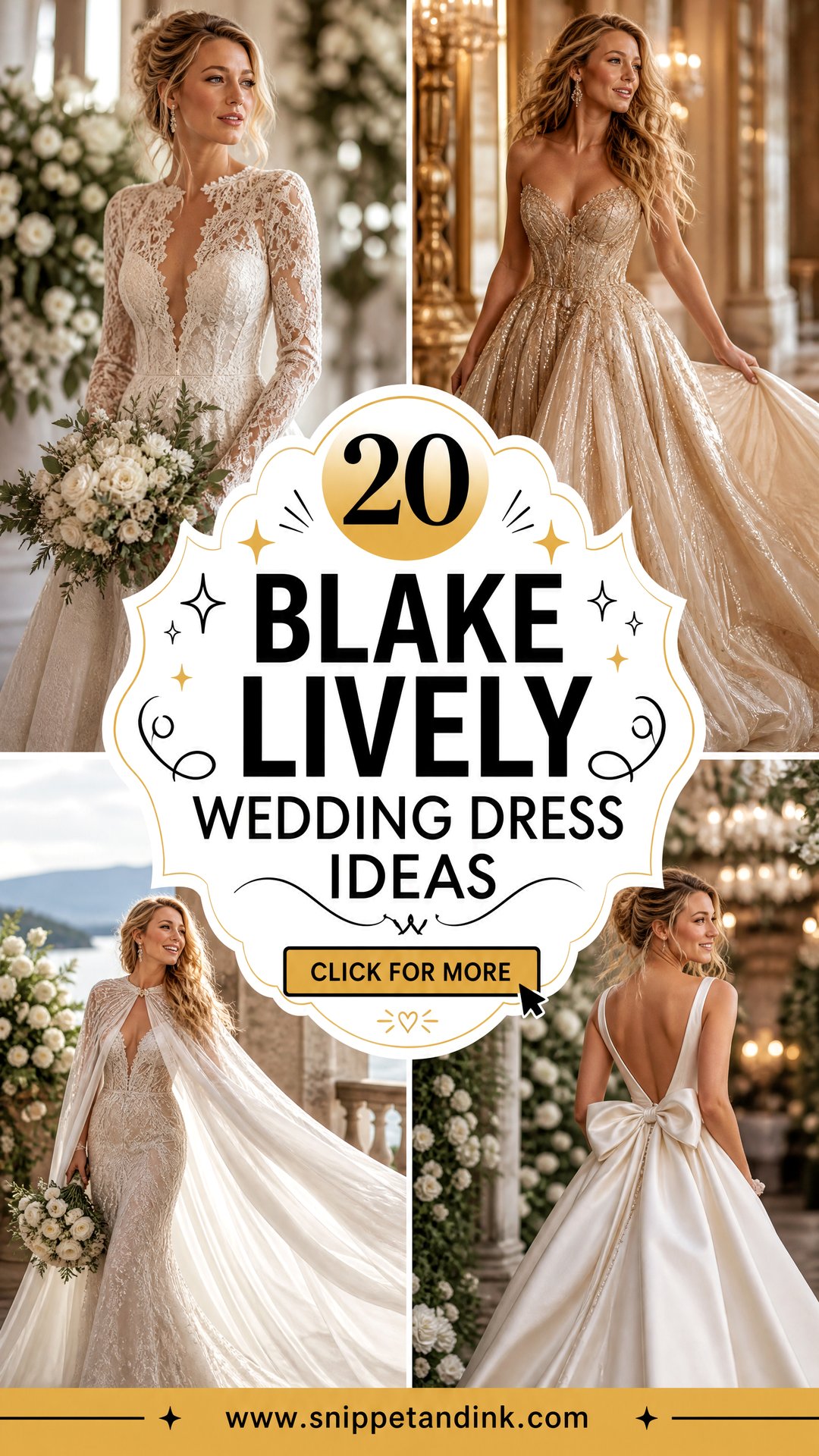 20 Blake Lively Wedding Dress Ideas for Glamorous Brides - 20 Blake Lively Wedding Dress Ideas for Glamorous Brides