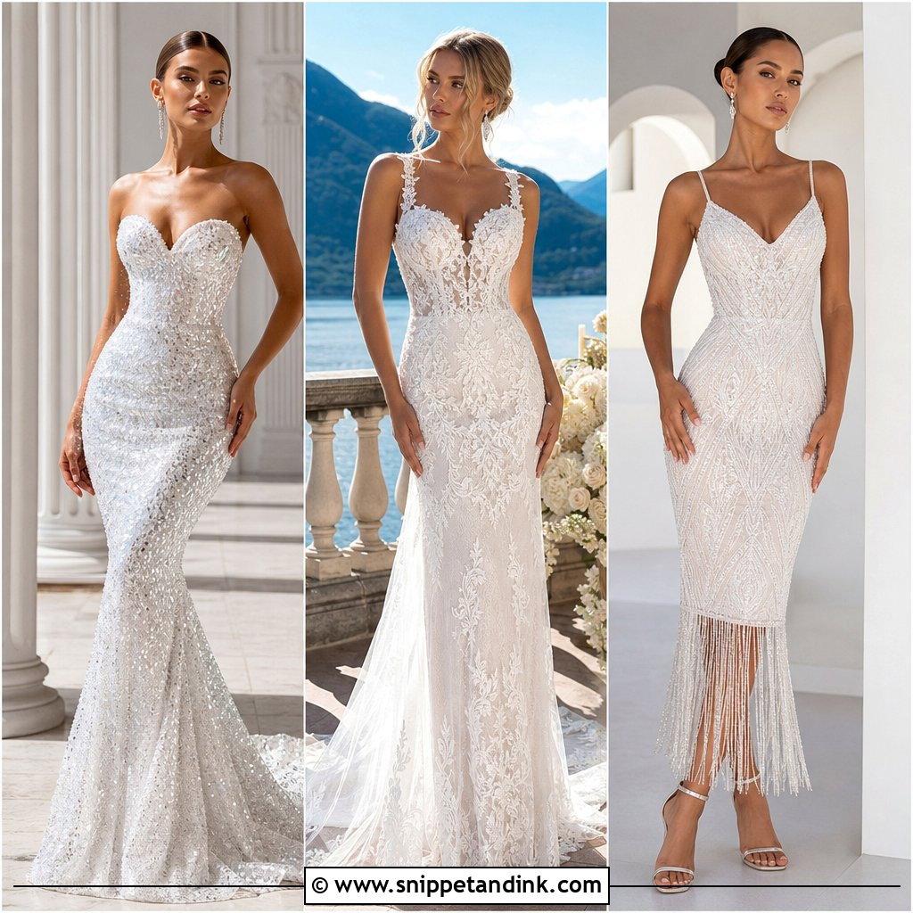 20 Bling Sparkle Wedding Dresses for a Dazzling Bridal Look