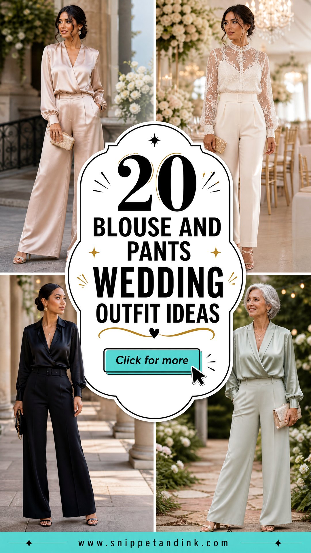 20 Blouse and Pants Wedding Outfit Ideas for Chic Modern Guests - 20 Blouse and Pants Wedding Outfit Ideas for Chic, Modern Guests