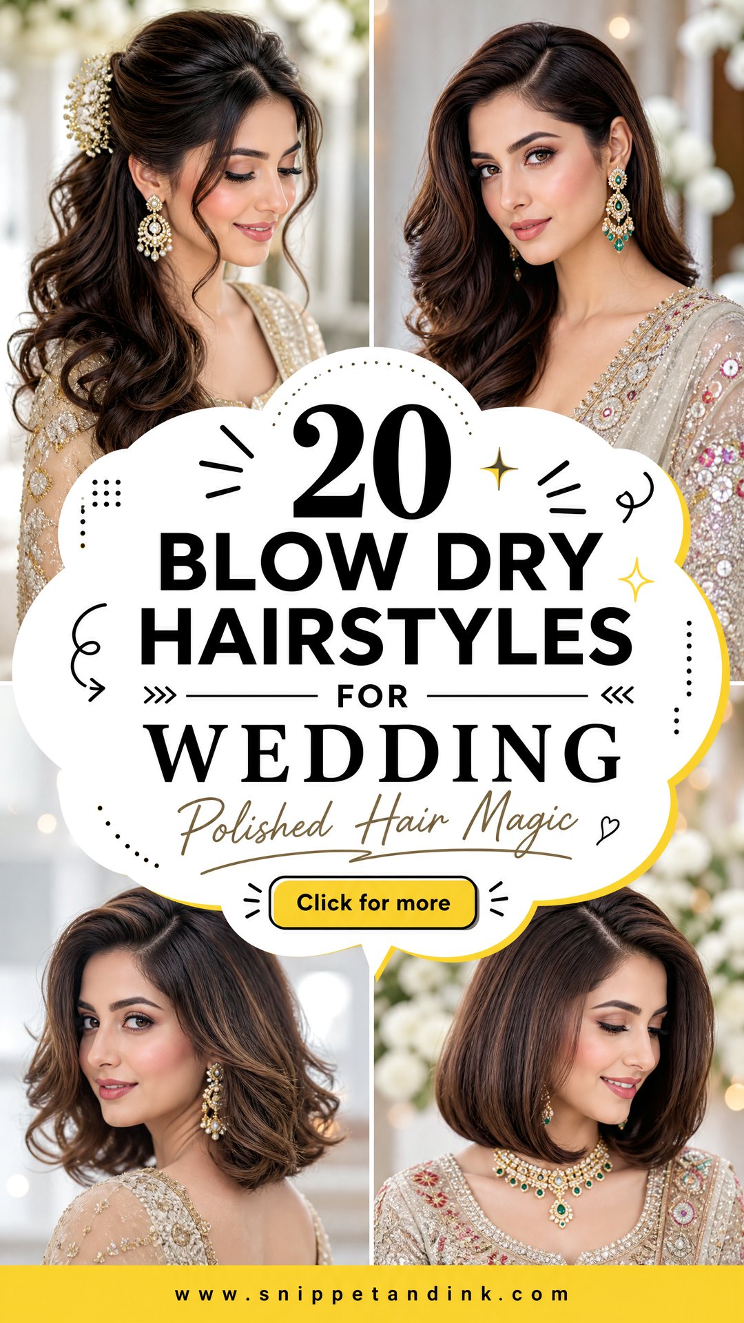 20 Blow Dry Hairstyles for Wedding Guests and Brides - 20 Blow Dry Hairstyles for Wedding Guests and Brides