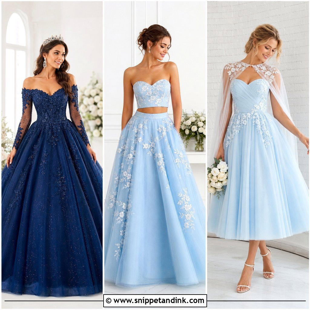 20 Blue Bridal Ideas for a Fresh and Dreamy Wedding Look