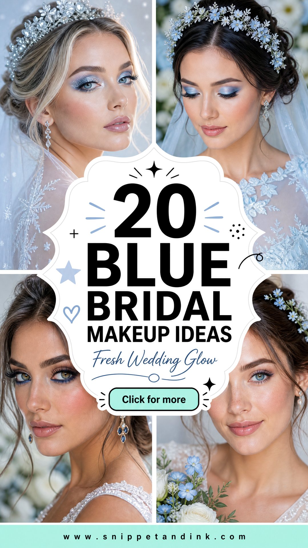 20 Blue Bridal Makeup Ideas for a Fresh Wedding Glow - 20 Blue Bridal Makeup Ideas for a Fresh Wedding Glow