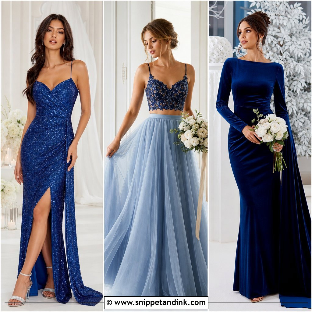 20 Blue Bride Ideas Romantic Something-Blue Wedding Looks