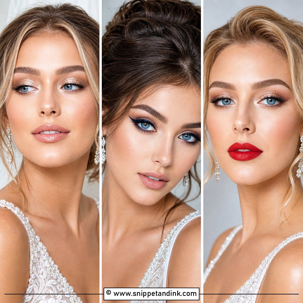 20 Blue Eye Wedding Makeup Ideas for Radiant Brides