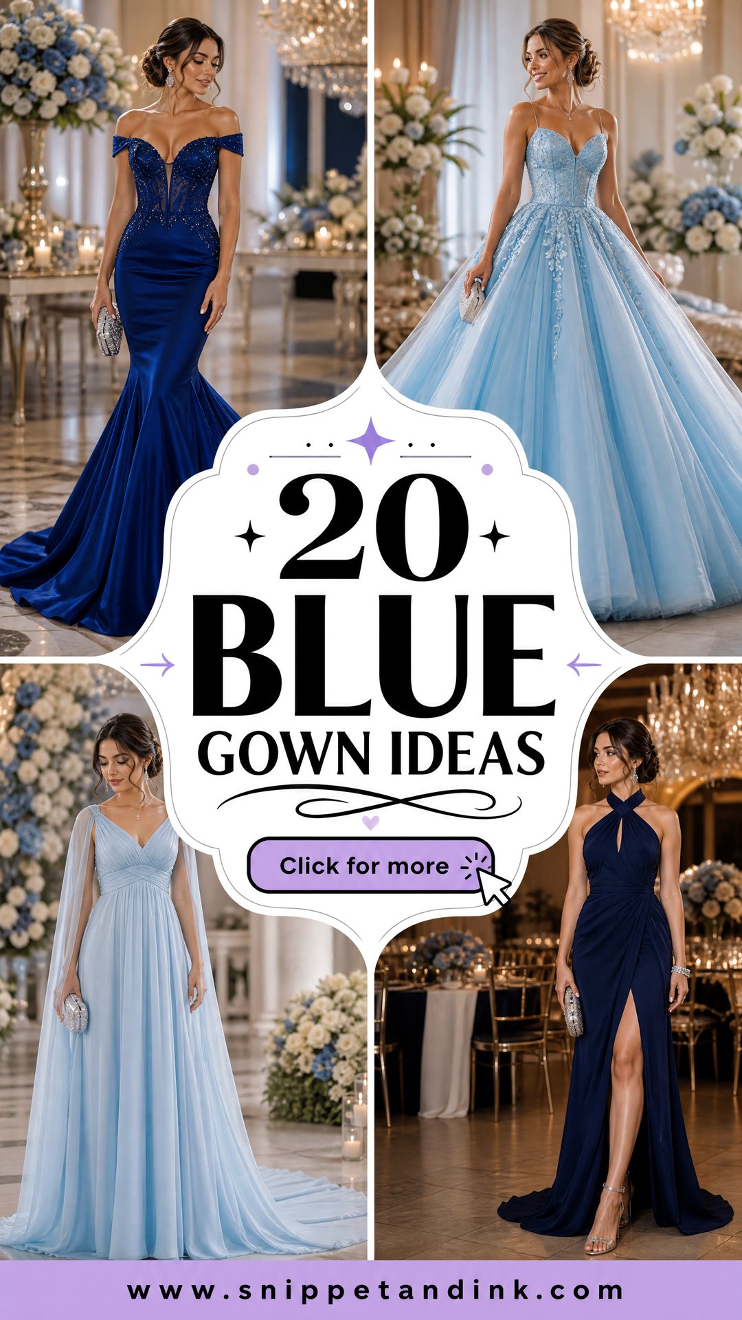 20 Blue Gown Ideas Elegant Looks for Formal Wedding Guests - 20 Blue Gown Ideas: Elegant Looks for Formal Wedding Guests