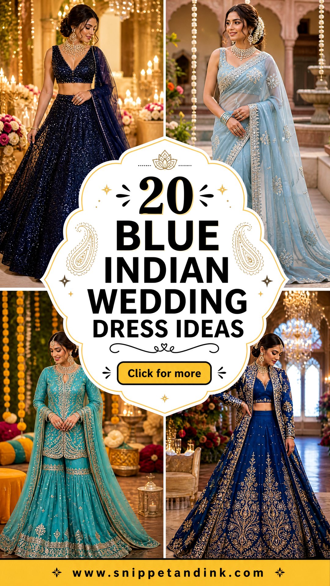 20 Blue Indian Wedding Dress Ideas for Vibrant Bridal Style - 20 Blue Indian Wedding Dress Ideas for Vibrant Bridal Style