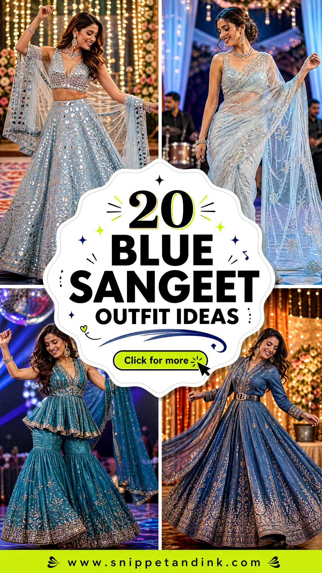 20 Blue Sangeet Outfit Ideas for a Showstopping Celebration - 20 Blue Sangeet Outfit Ideas for a Showstopping Celebration