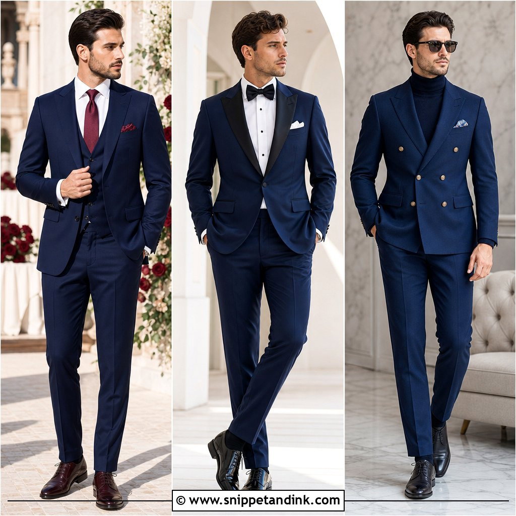 20 Blue Suits Wedding Looks for Stylish Grooms and Guests