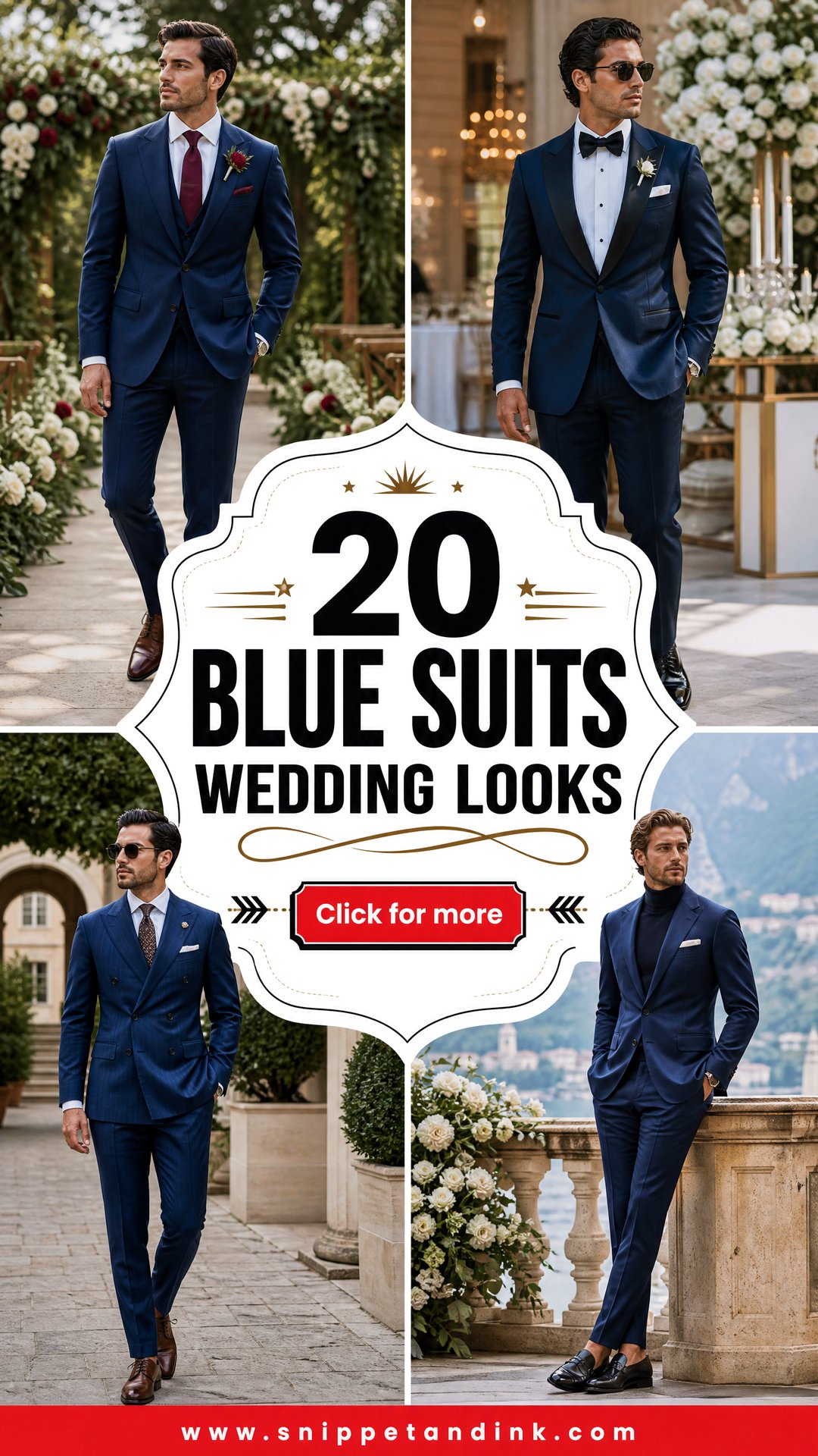 20 Blue Suits Wedding Looks for Stylish Grooms and Guests - 20 Blue Suits Wedding Looks for Stylish Grooms and Guests