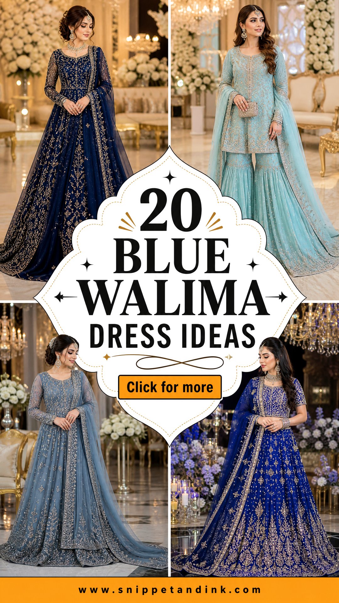 20 Blue Walima Dress Ideas for an Elegant Reception Look - 20 Blue Walima Dress Ideas for an Elegant Reception Look