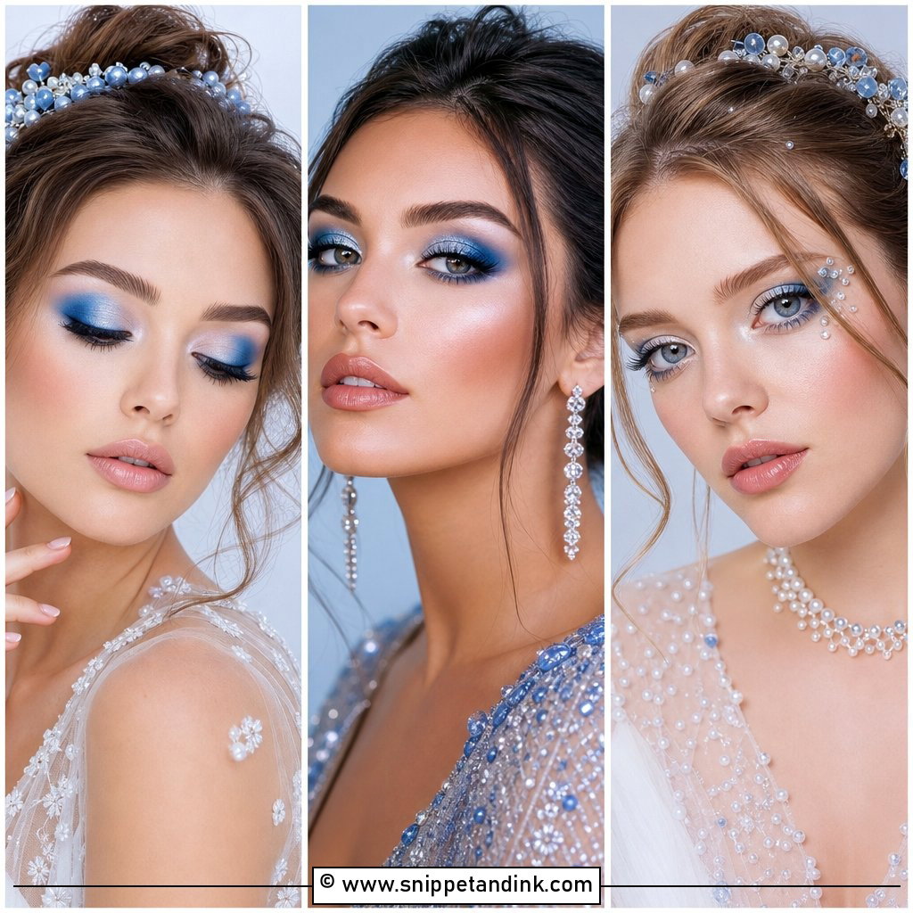 20 Blue Wedding Makeup Ideas for a Stunning Bridal Look