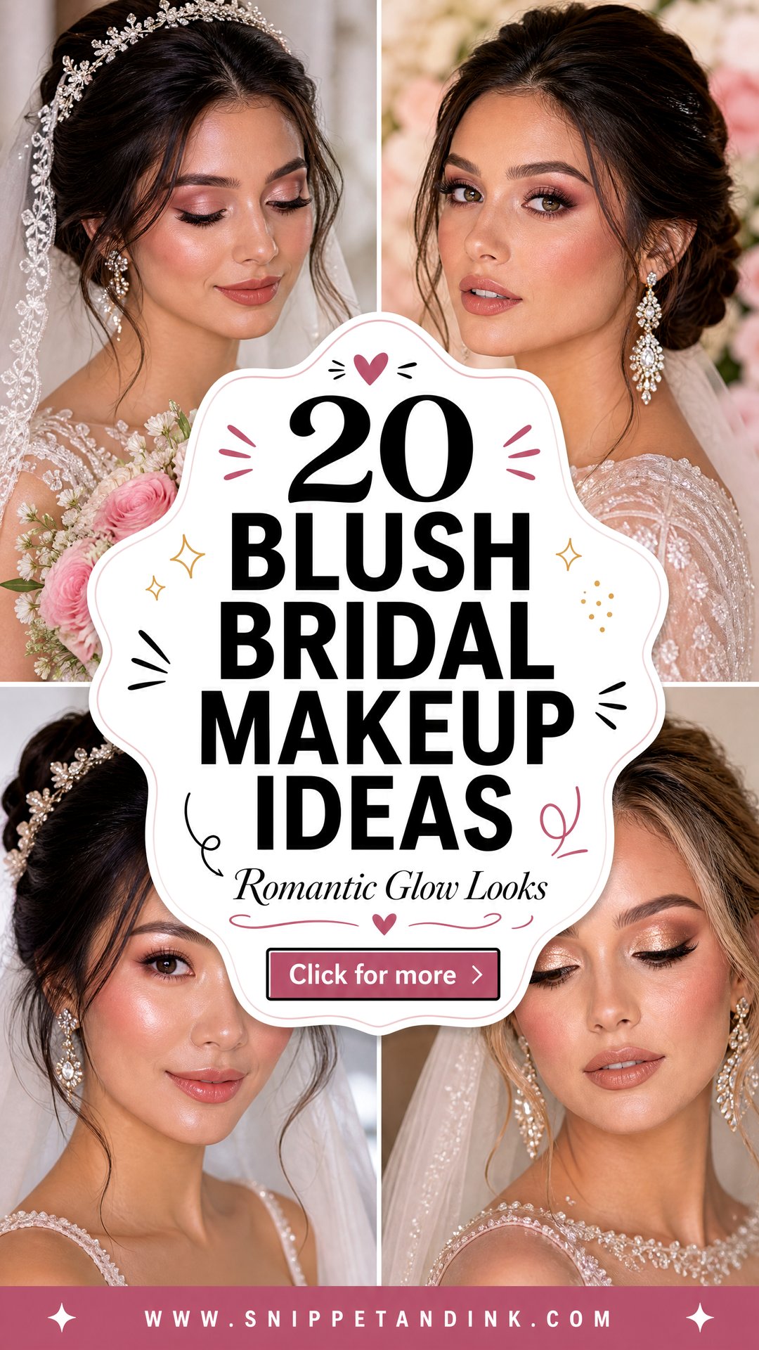 20 Blush Bridal Makeup Ideas for a Soft Romantic Glow - 20 Blush Bridal Makeup Ideas for a Soft Romantic Glow