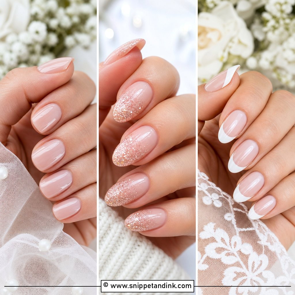 20 Blush Wedding Nails for Romantic Bridal Style Ideas