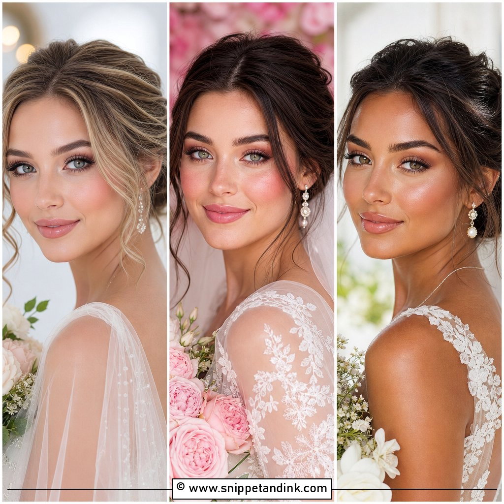20 Blushing Bride Makeup Ideas for a Soft Romantic Glow