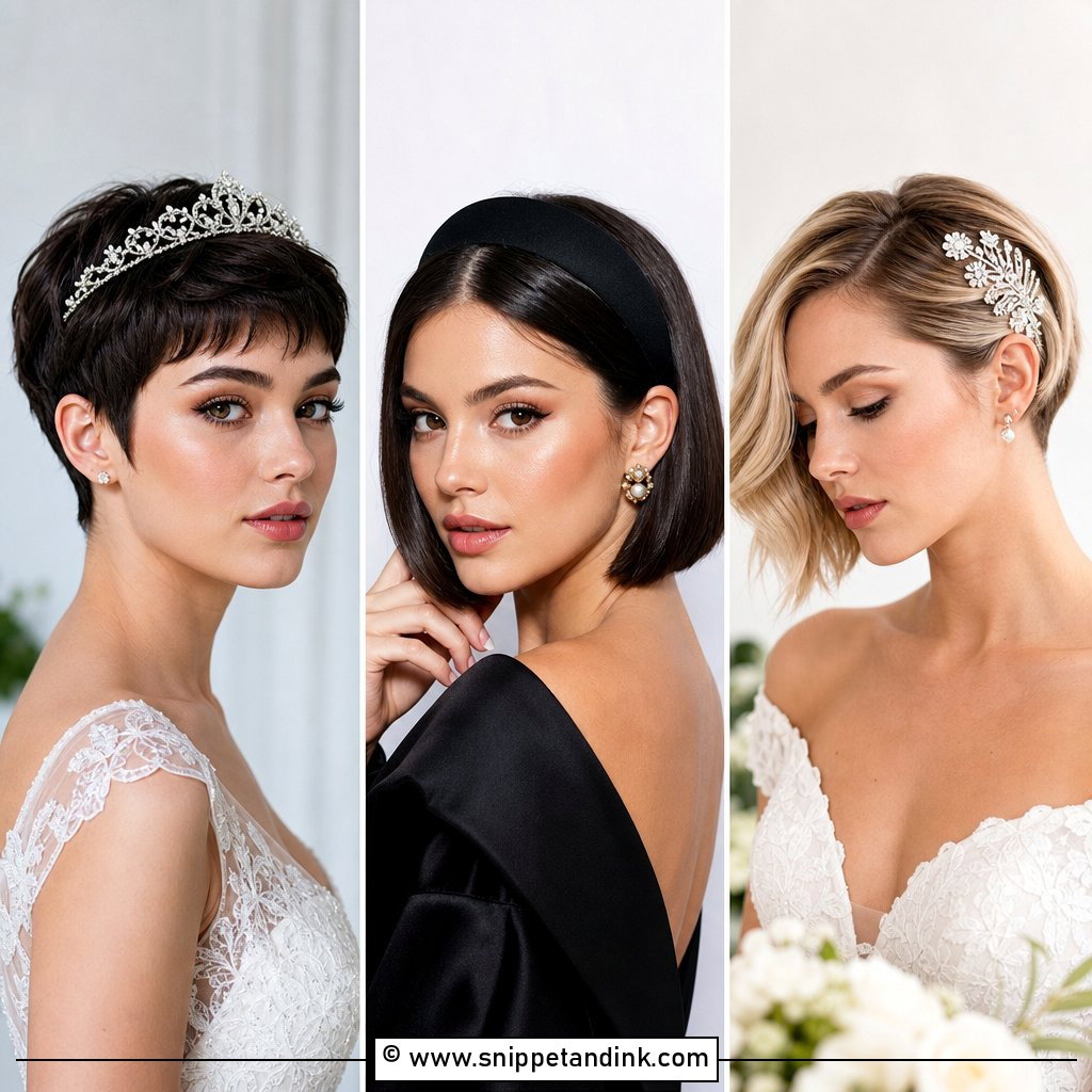 20 Bob Hairstyle Wedding Ideas for Chic Modern Brides