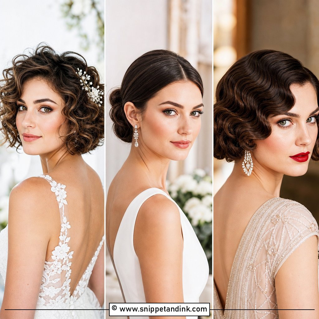 20 Bob Hairstyles for Wedding Elegant Short-Hair Ideas